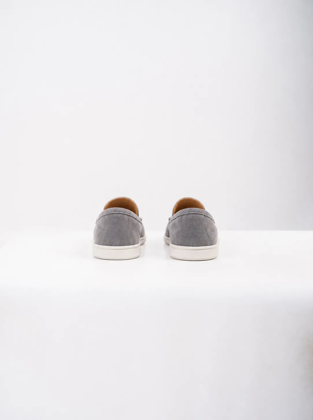 Ellor Suede Moc-Toe Loafer – Grey