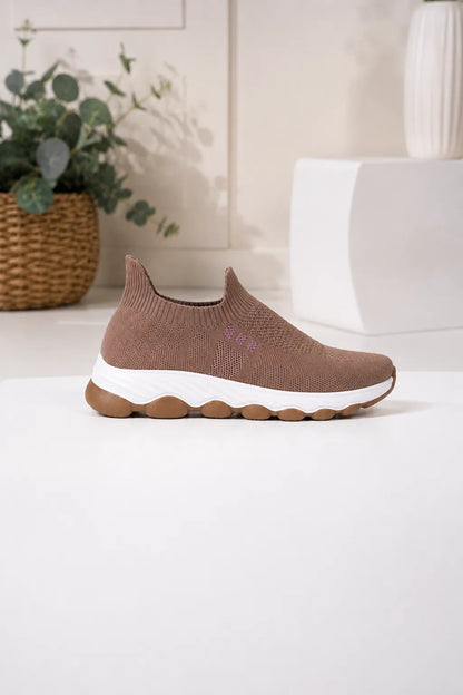 Ultra-Light Slip-On Sneakers — Brown