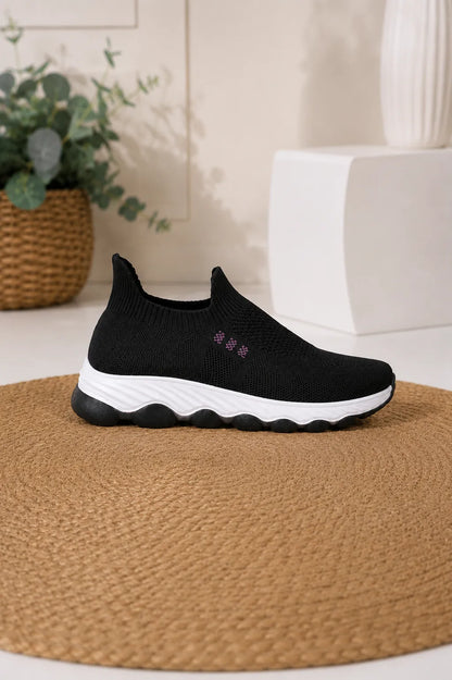 Ultra-Light Slip-On Sneakers — Black