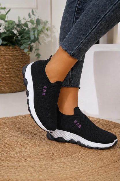 Ultra-Light Slip-On Sneakers — Black