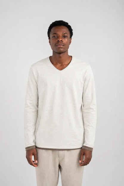 Ellor Cotton Long-Sleeve Shirt - White