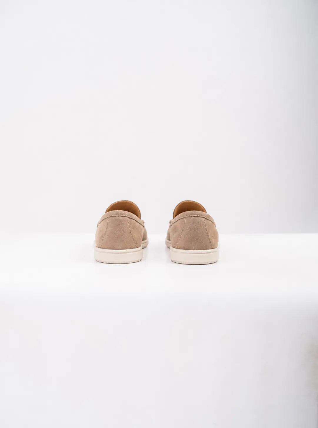 Ellor Suede Moc-Toe Loafer – Warm Taupe