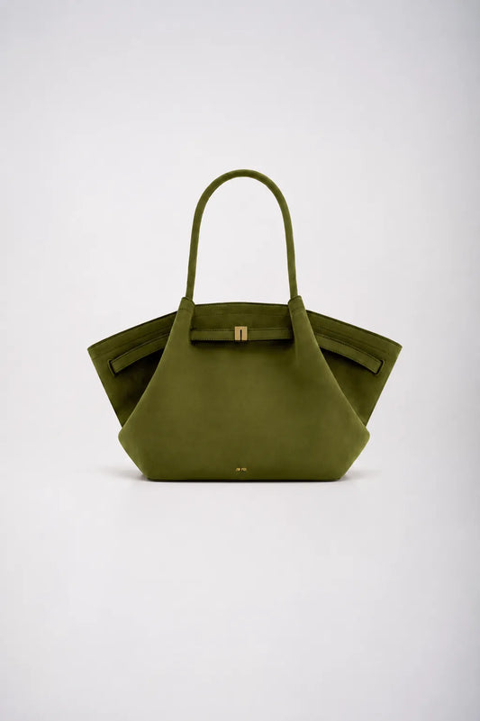 Ellor Dumpling Oversized Tote – Olive Green