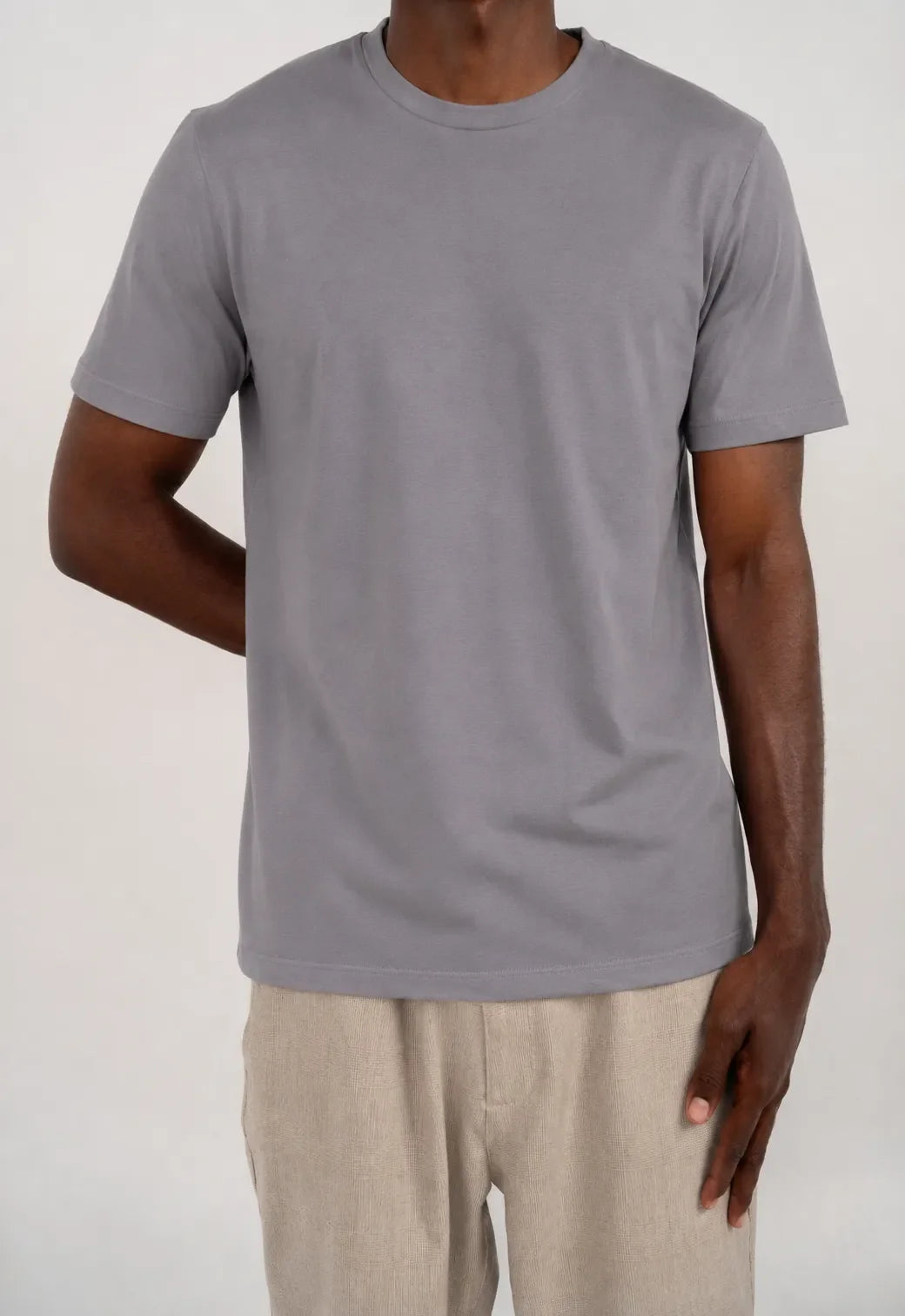 Essential Cotton T-Shirt –  Grey