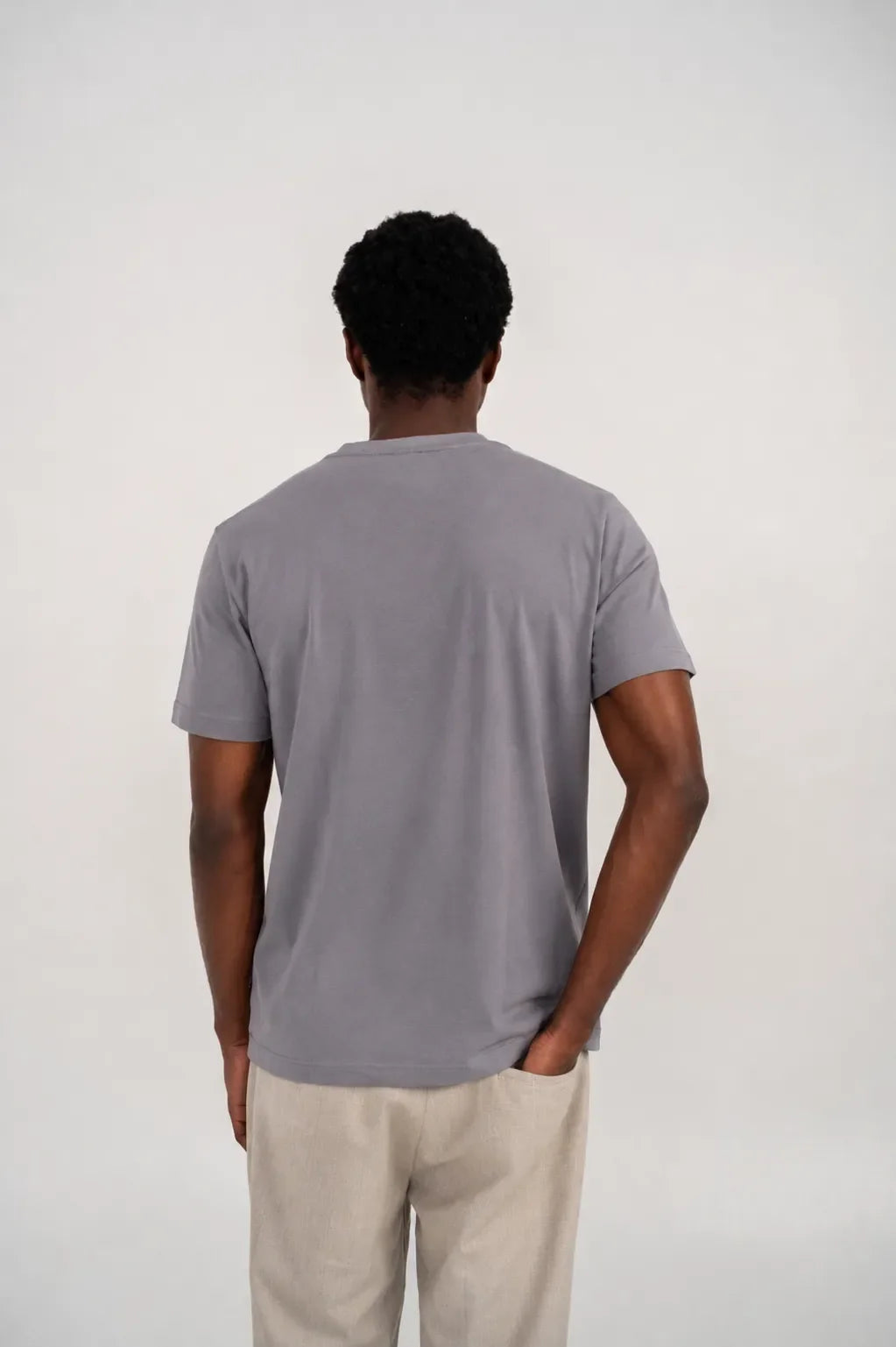 Essential Cotton T-Shirt –  Grey