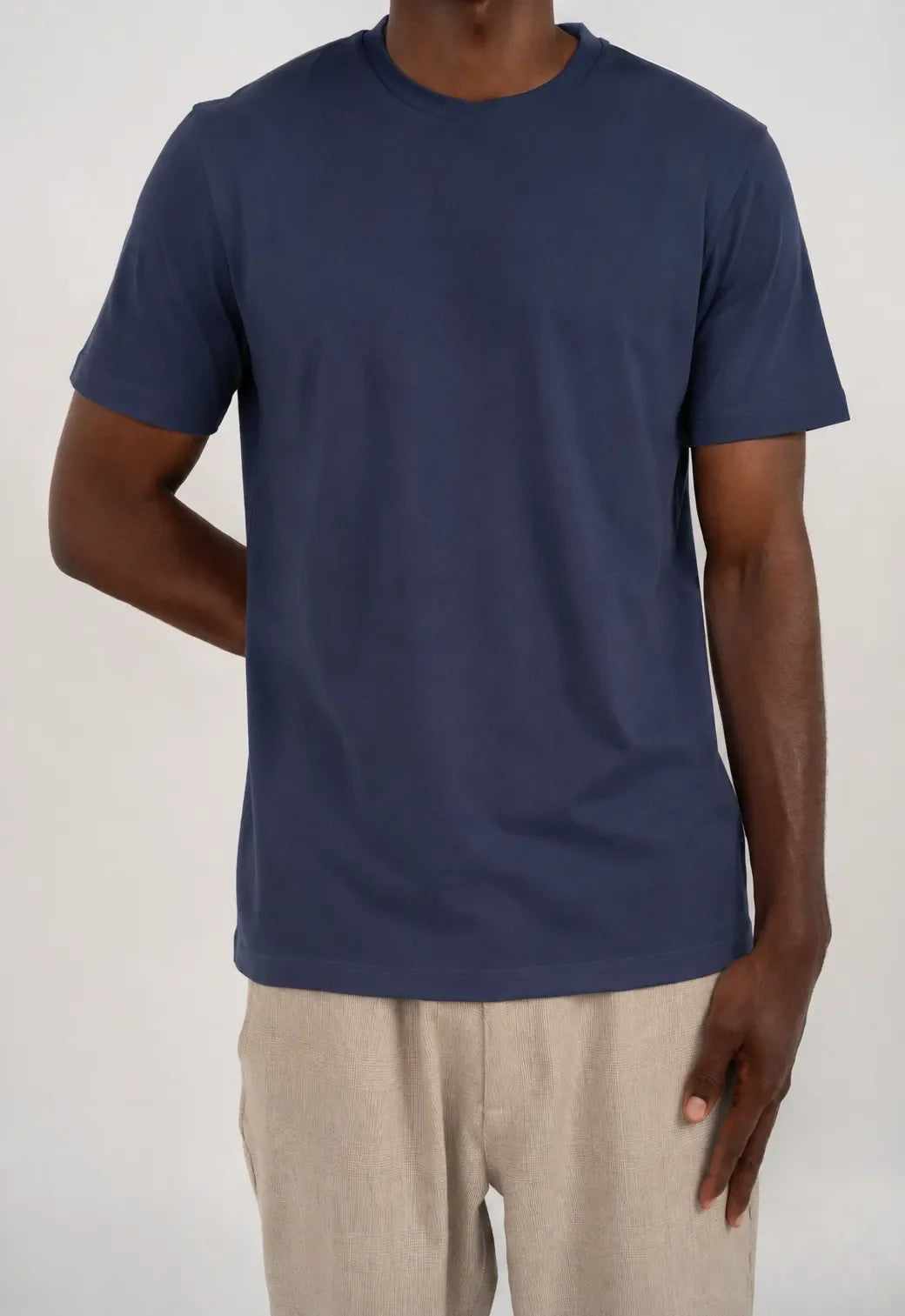 Essential Cotton T-Shirt –  Midnight Blue