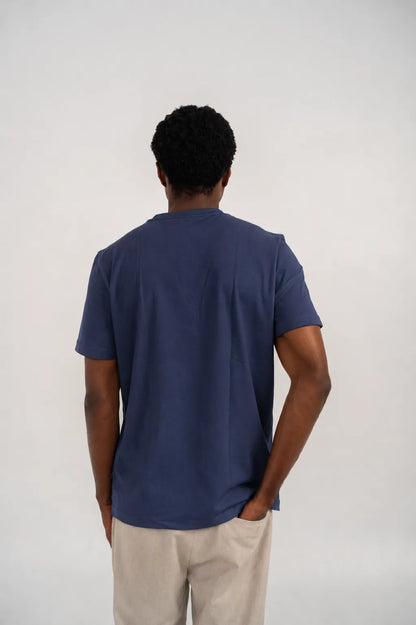 Essential Cotton T-Shirt –  Midnight Blue