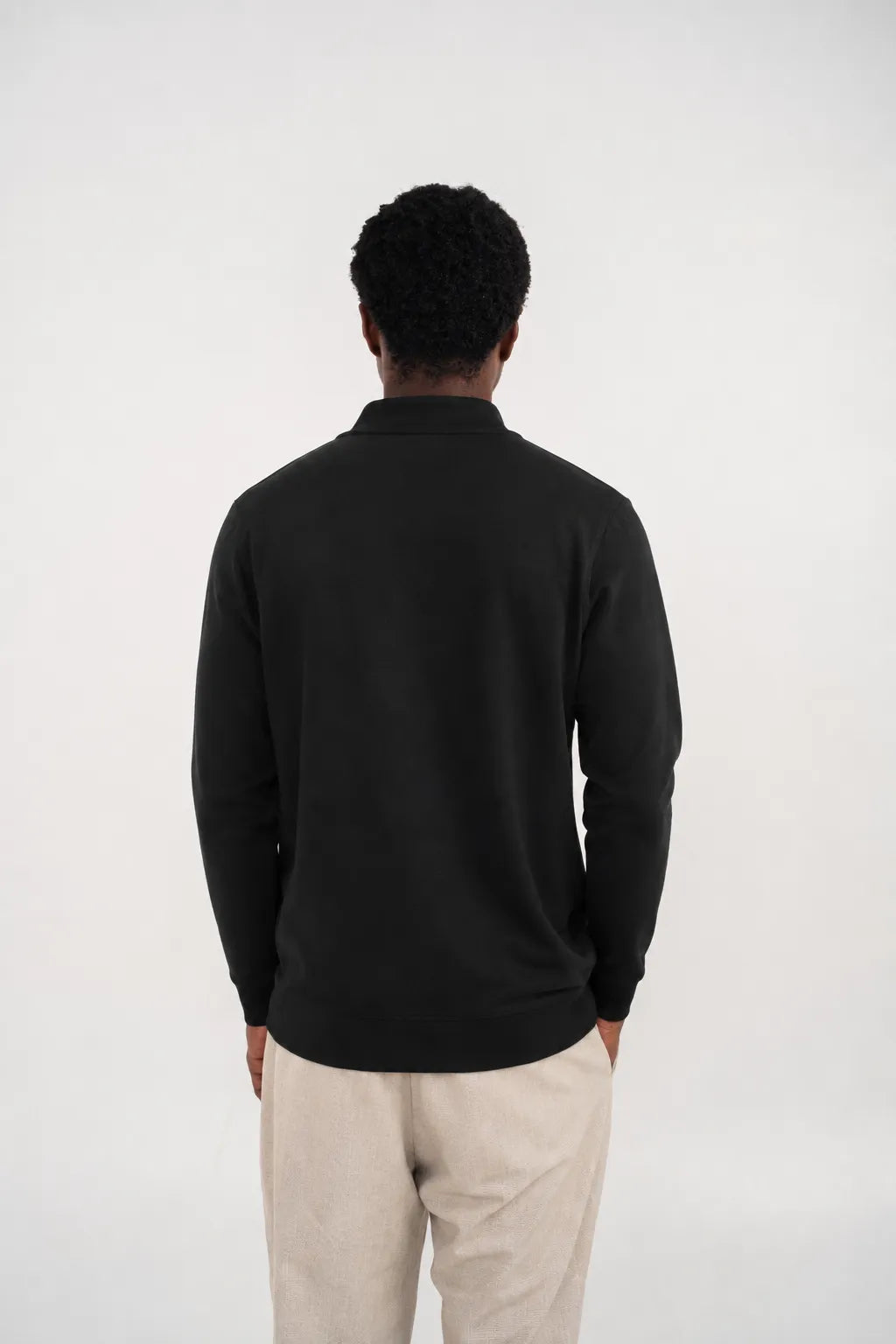 Ellor Quarter-Zip Pullover - Black