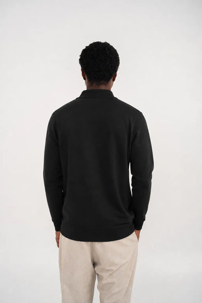 Ellor Quarter-Zip Pullover - Black