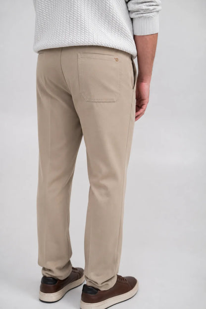 Ellor Tapered High-Waist Trousers – Khaki