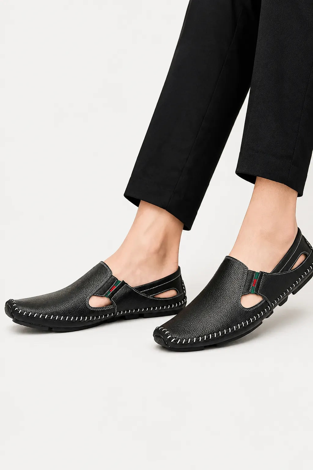 Ellor Amalfi Sandals  – Black