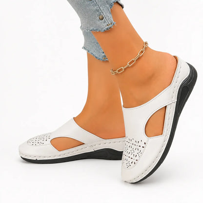 Ellor Siena Wedge Sandal – Ivory
