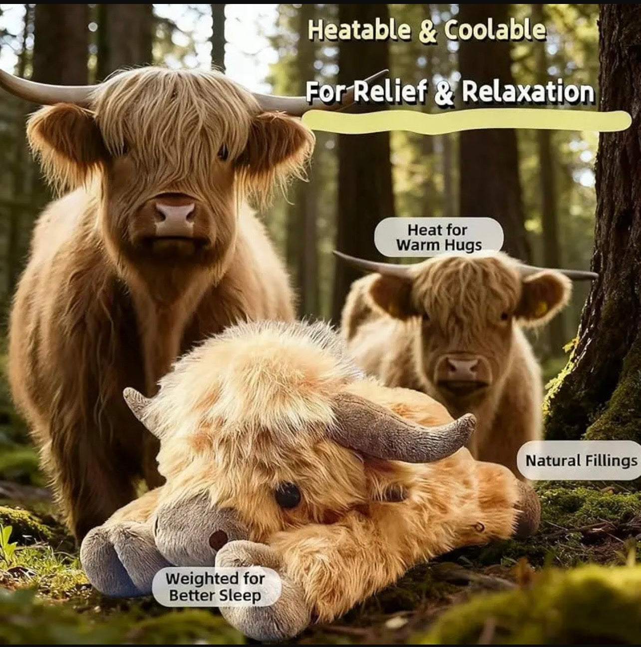 Cozy Weighted Cow Plush