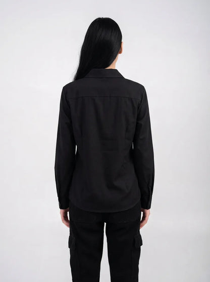 Ellor Classic Button Shirt - Black