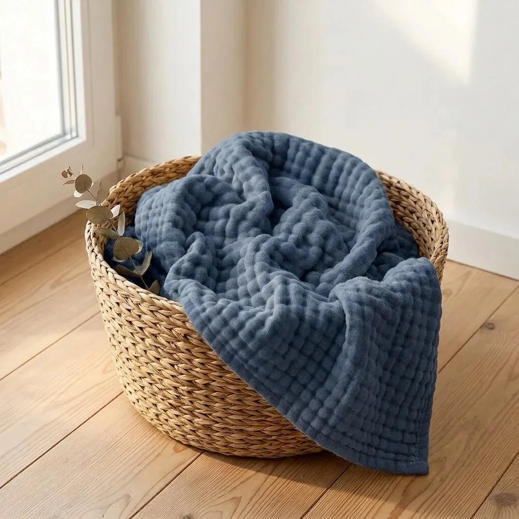 Soft Cotton Waffle Blanket