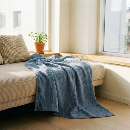 Soft Cotton Waffle Blanket