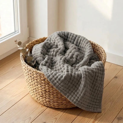 Soft Cotton Waffle Blanket