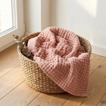 Soft Cotton Waffle Blanket