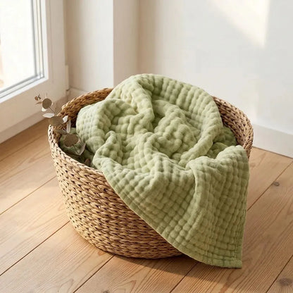 Soft Cotton Waffle Blanket