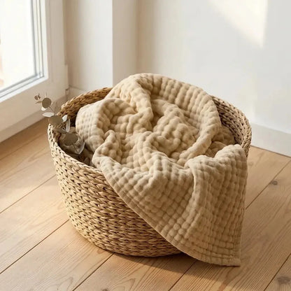 Soft Cotton Waffle Blanket